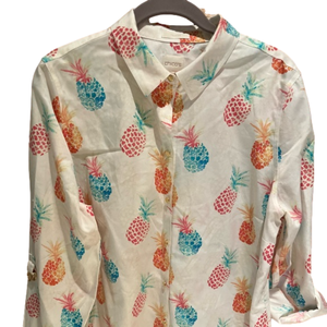 WOMENS CHICO’S 2/L DETAIL TOP